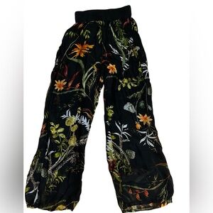 M Made in Italy floral silk pant